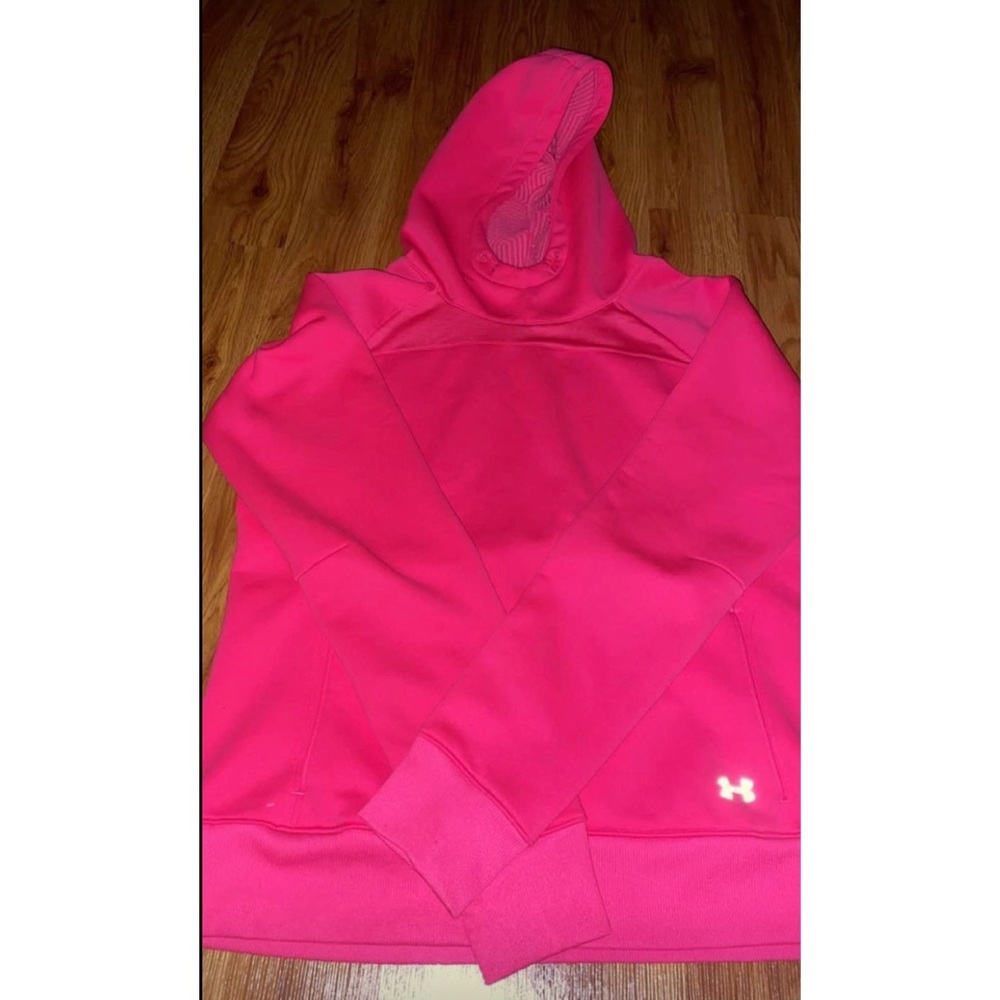 Hot pink Under Armour hoodie